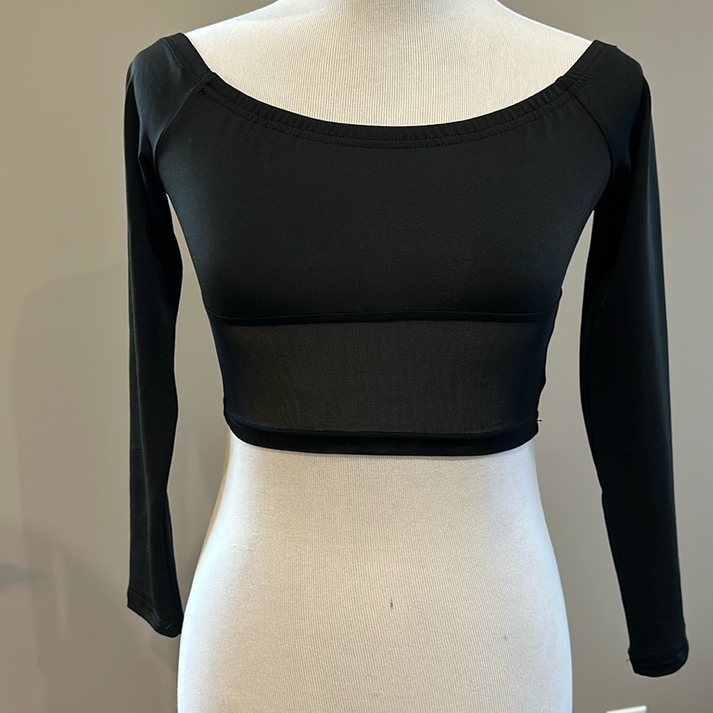 Boat neck crop top